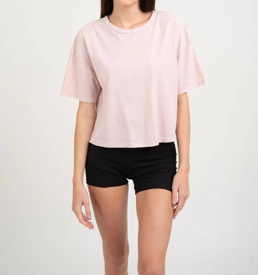 NEW ELLE GREY short sleeve tee in lilac